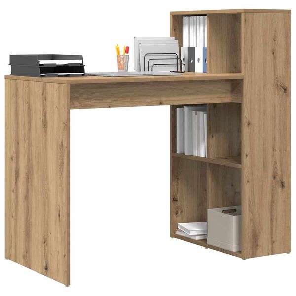 vidaXL Skrivebord Artisan Eik 108 x 55 x 103.5 cm Konstruert tre