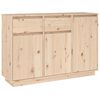 vidaXL Skjenk 110x34x75 cm heltre furu