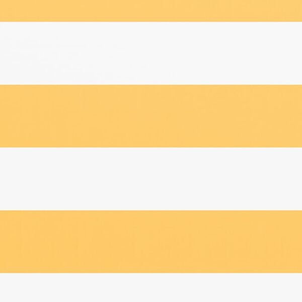 vidaXL Balkongskjerm hvit og gul 90x400 cm oxfordstoff