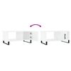 vidaXL Salongbord hvit 90x50x40 cm konstruert tre