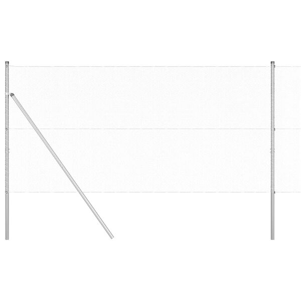 vidaXL Gjerdep&aring;le s&oslash;lv 10 x 1,4 m (13 mm nett) St&aring;l