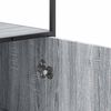 vidaXL Highboard grå sonoma 68x35x139 cm konstruert tre og metall