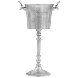 vidaXL Champagnekj&oslash;ler solid aluminium 39x29x71 cm s&oslash;lv