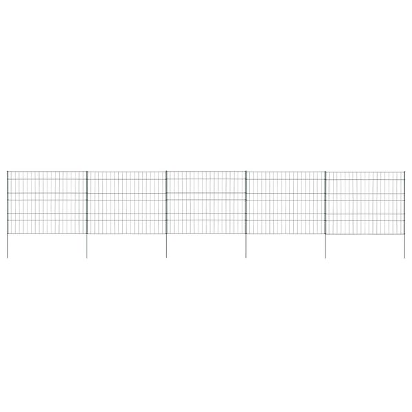 vidaXL Gjerdesett 99,6x79,8 cm gr&oslash;nn