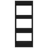 vidaXL Bokhylle/romdeler svart 40x30x103 cm konstruert tre