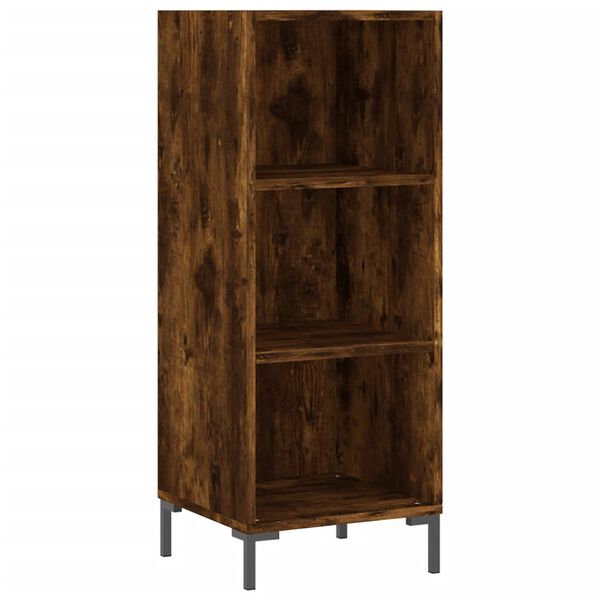 vidaXL Highboard r&oslash;kt eik 34,5x32,5x180 cm konstruert tre