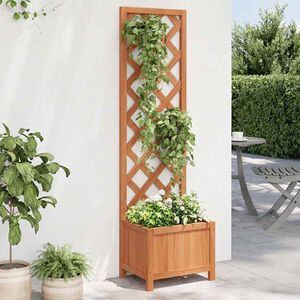 vidaXL Plantekasse med espalier 40x30x135 cm heltre gran