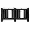 vidaXL Radiator Deksel 2 pcs Svart 172 x 19 x 81,5 cm Konstruert tre