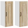 vidaXL Oppvaskmaskin-panel Kalmar 2 pcs Sonoma eik 30 x 31 x 80 cm
