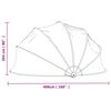 vidaXL Bassengkuppel rund 406x203 cm PVC