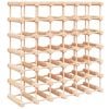 vidaXL Vinstativ for 42 flasker 68,5x23x68,5 cm heltre furu