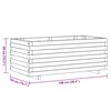 vidaXL H&oslash;ybed rektangul&aelig;r 100x50x40 cm tre