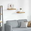 vidaXL Vegghylle 2 pcs Beige 40 x 23,5 x 4 cm Konstruert tre