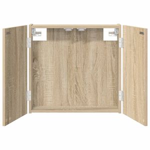 vidaXL Dartbrettskap Sonoma eik 56 x 12 x 53,5 cm Konstruert tre