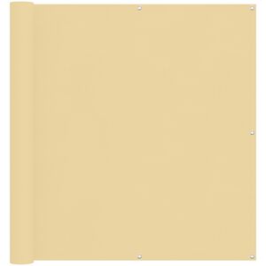 vidaXL Balkong Skjerm sand 110 x 400 cm Oxford Stoff