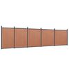 vidaXL Gjerdepanel brun 872x186 cm WPC