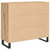 vidaXL Serviesskap Artisan Eik 90 x 34 x 80 cm Konstruert tre