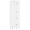vidaXL Highboard hvit 34,5x34x180 cm konstruert tre