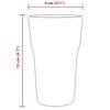 vidaXL glass 6 stk 295 ml