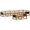 vidaXL Utend&oslash;rs sofa-sett 8 pcs Naturlig Solid akasietre