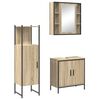 vidaXL Baderomsinnredningssett 3 stk. Brun 60 x 30 x 60 cm