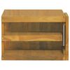 vidaXL Veggmontert baderomsskap 60x45x30 cm heltre teak