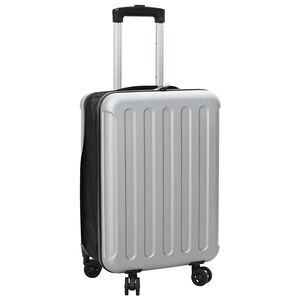 vidaXL Koffert med l&aring;s s&oslash;lv 34 x 23 x 55.5 cm ABS-plast