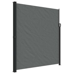 vidaXL Uttrekkbar sidemarkise antrasitt 220x500 cm