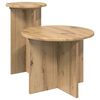 vidaXL Sidebordssett 2 stk. Artisan eik &Oslash; 45 x 35 cm Konstruert tre