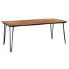 vidaXL Hagebord med h&aring;rn&aring;lsben 200x90x75 cm heltre akasie