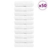 vidaXL Premium vaskeh&aring;ndkl&aelig;r SOLUND 50 stk hvite 30x30 cm 600 g/m&sup2;