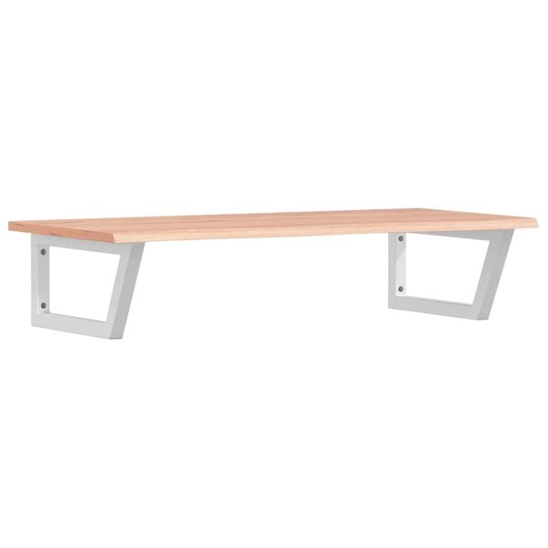 vidaXL Servanthylle veggmontert st&aring;l og heltre eik