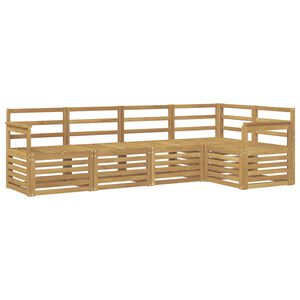 vidaXL Utend&oslash;rs sofa-sett 5 pcs Hvit 247 x 128,5 x 73 cm