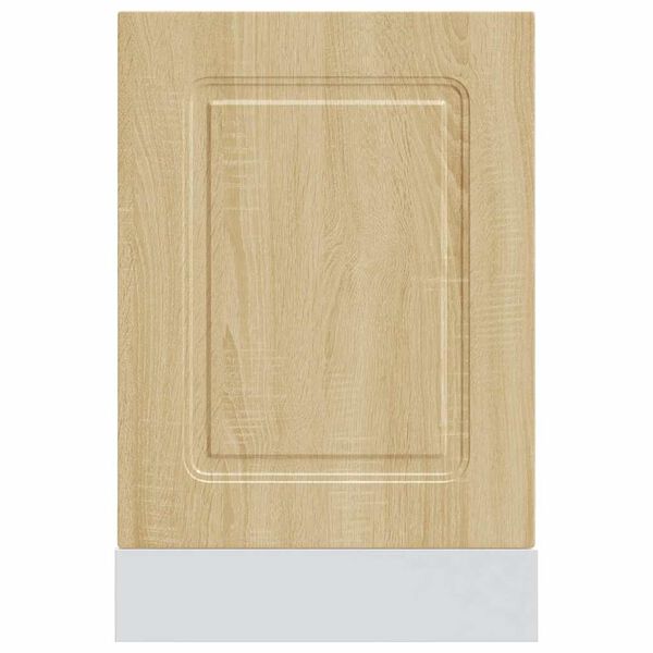 vidaXL Oppvaskmaskin panel sonoma eik 45x1,5x67 cm konstruert tre