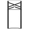 vidaXL &Oslash;l bordbein 2 pcs Svart 39 x 3 x 75 cm Pulverlakkert st&aring;l