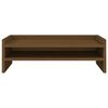 vidaXL Monitorstativ honningbrun 50x24x16 cm heltre furu