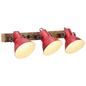 vidaXL Vegglampe 25 W m&oslash;rker&oslash;d 65x25 cm E27