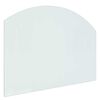 vidaXL Peisglassplate Gjennomsiktig 80 x 60 cm Glass