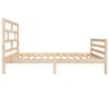 vidaXL Sengeramme heltre furu 100x200 cm