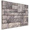 vidaXL Veggpaneler 10 stk. 100 x 50 cm Gr&aring; og hvit EPS Skum