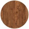 vidaXL Bordplate &Oslash; 40 x 2,5 cm Rund Massivt Eiketre Lys Brun