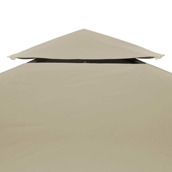 vidaXL Lysthus dekke baldakin erstatning 310 g/m&sup2; beige 3 x 4 m