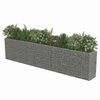 vidaXL Gabion h&oslash;ybed galvanisert st&aring;l 450x50x100 cm