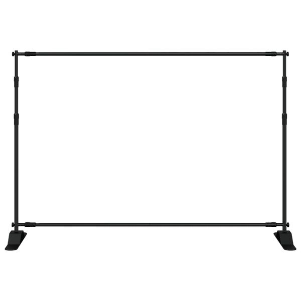 vidaXL Bakgrunnsstativ svart 305x243 cm st&aring;l
