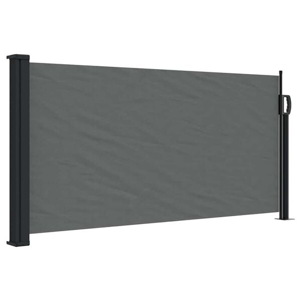 vidaXL Uttrekkbar sidemarkise antrasitt 100x300 cm