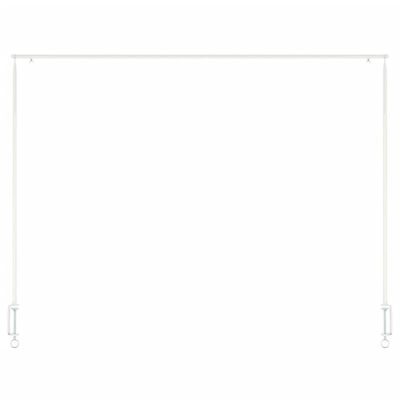 Esschert Design Dekorativ bordstang med klemme hvit