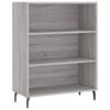 vidaXL Highboard gr&aring; sonoma 69,5x34x180 cm konstruert tre
