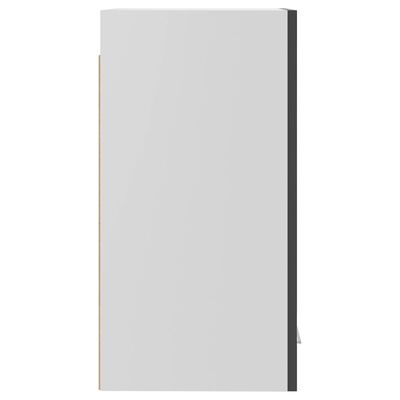 vidaXL Hengende skap høyglans grå 29,5x31x60 cm sponplate