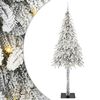 vidaXL Juletre med 300 LED med stativ Hvit 210 cm PE og st&aring;l