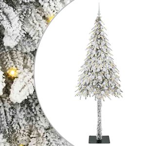 vidaXL Juletre med 300 LED med stativ Hvit 210 cm PE og st&aring;l